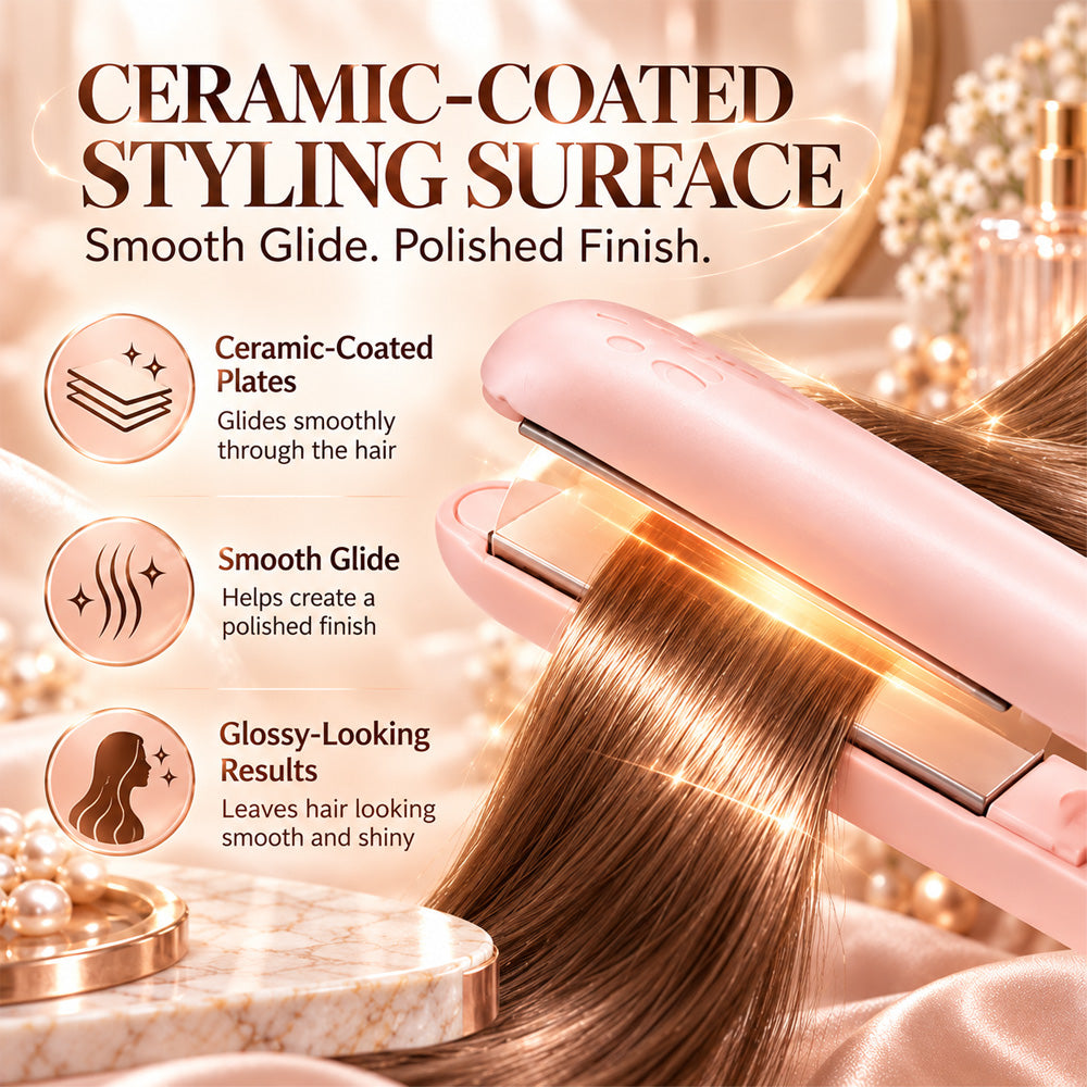 🔥 40% OFF | ✨ 2026 Upgraded 2-in-1 Mini Curling Iron — 🎀 Create Curls & Sleek Styles On the Go | Devareon®