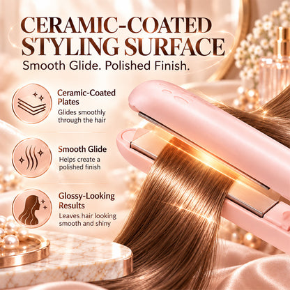 🔥 40% OFF | ✨ 2026 Upgraded 2-in-1 Mini Curling Iron — 🎀 Create Curls & Sleek Styles On the Go | Devareon®