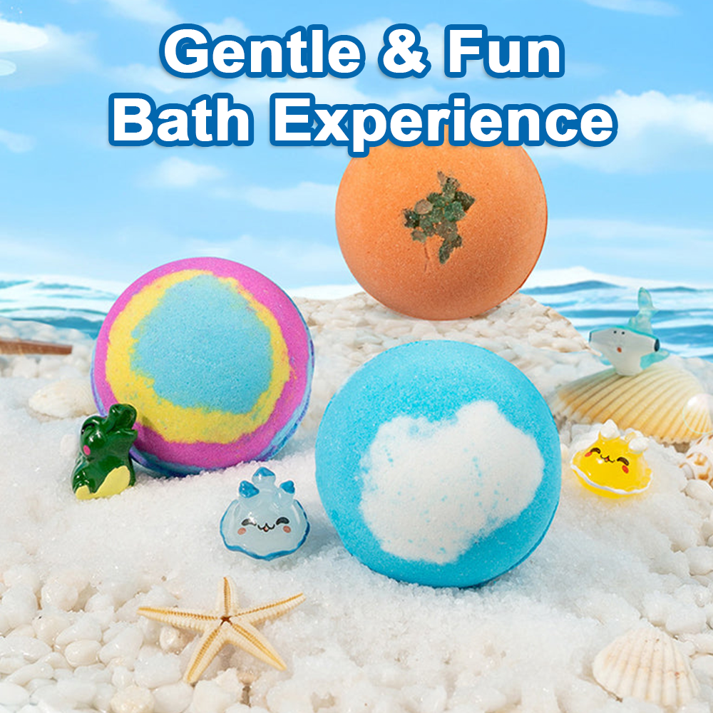 🧸 Devareon® 12-Piece Bath Bomb Gift Set for Kids ✨🛀