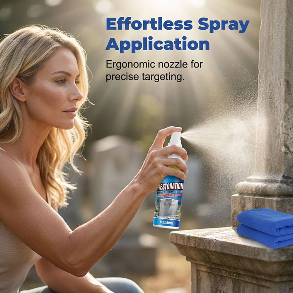 upsell 60% off⏰BUY 2 GET 1 FREE!🎁Headstone Cleaning & Restoration Spray – Remove Stains Instantly