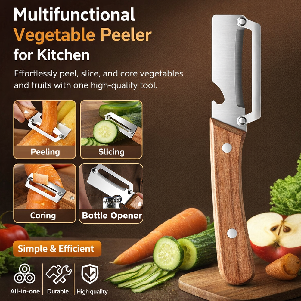 Devareon® 4-in-1 Vegetable Peeler 🥕🔪 | Easy Kitchen Tool