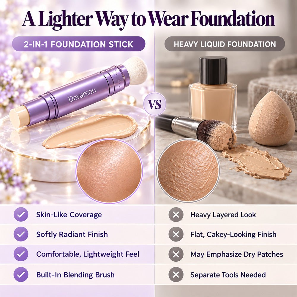 🎉48% OFF✨2026 Upgraded Changing Foundation Stick – 💕Color-Adapting, Lightweight Coverage for a Smooth, Natural Finish | Devareon®