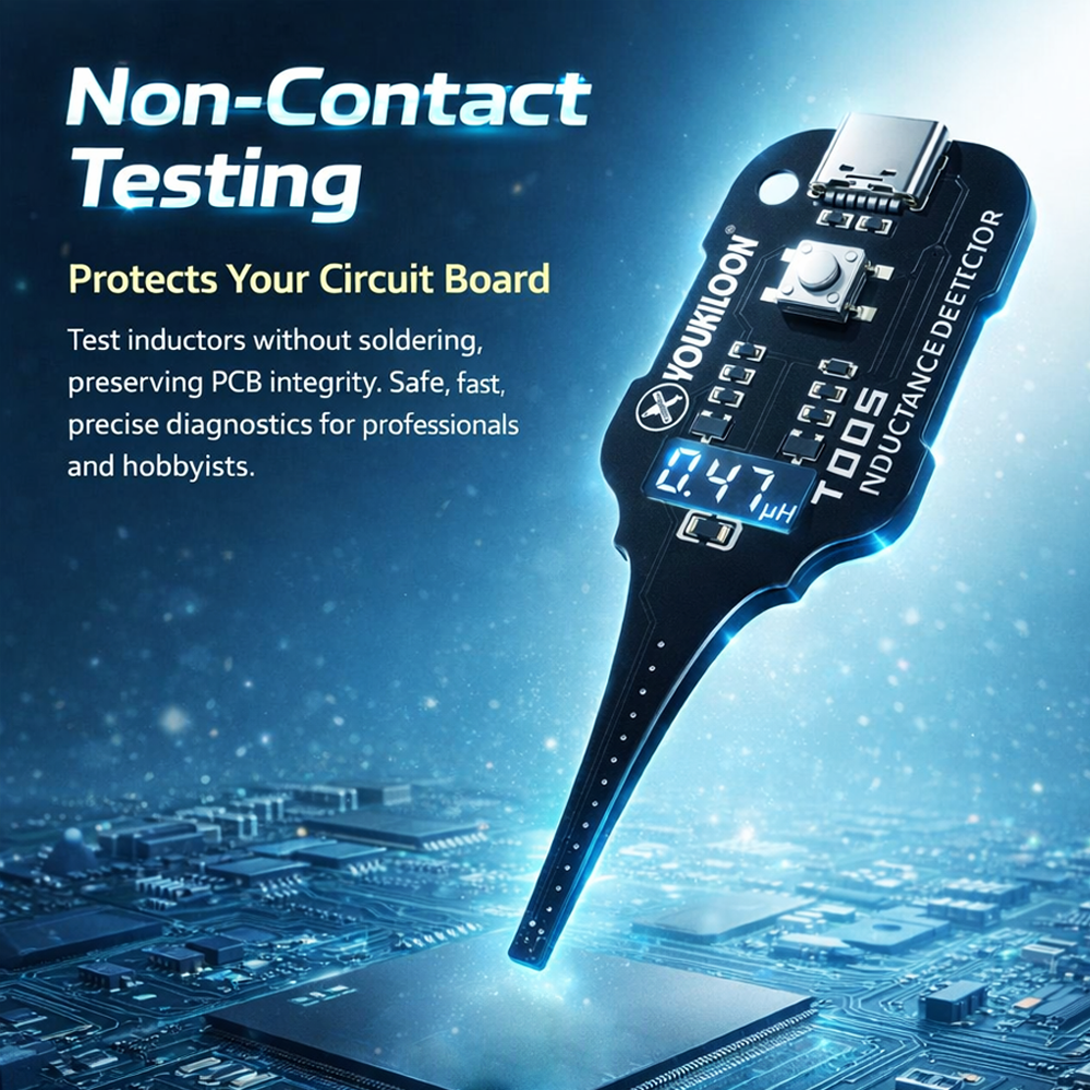 Devareon® 🥳2026 HOT SALE🥳💞50K+ SOLD!💡⚙️ 50% OFF! In-Circuit Inductor Tester – One-button simplicity, clear indicator. Non-contact, rapid diagnosis. A must-have for electronics repair. 📟🕊️