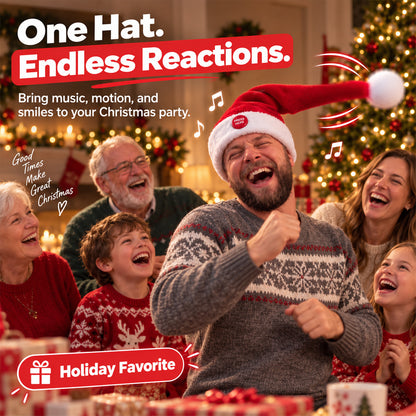 ✨🎅Singing & Dancing Santa Hat – The Christmas Hat That Steals the Party & Makes a Great Christmas Gift🎁 | Devareon®
