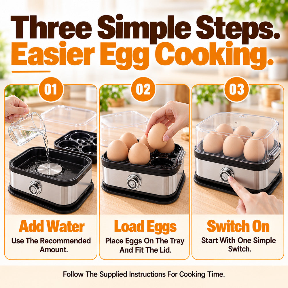 🔥2026 Hot Products🎁Multifunctional Egg Steamer with Clear Lid | Add a Steaming Bowl for More Delicious Possibilities! | Devareon®