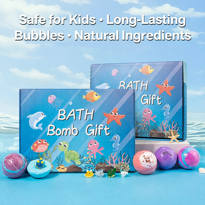 🧸 Devareon® 12-Piece Bath Bomb Gift Set for Kids ✨🛀
