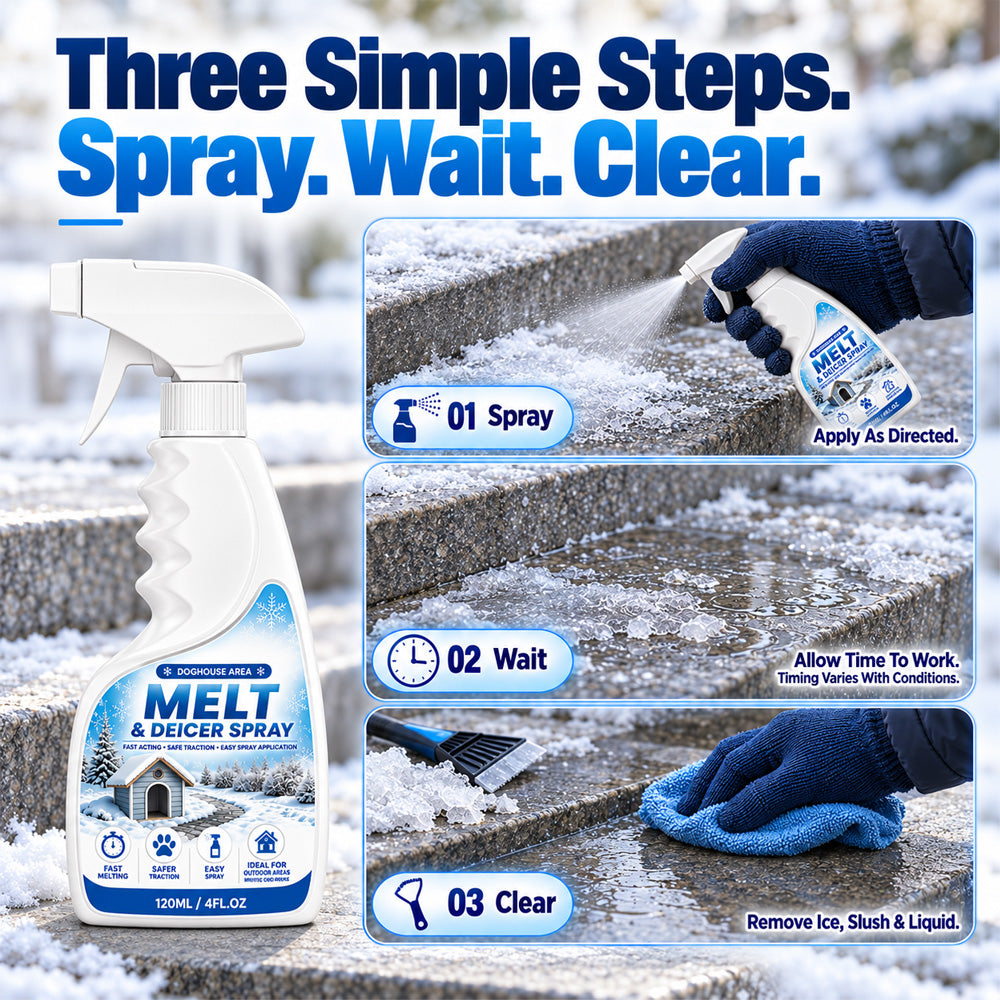 🏆❄️ Buy 2 Get 1 FREE🎁Outdoor De-Icing & Snow Melting Spray – Fast, Easy Winter Ice Removal | Devareon®