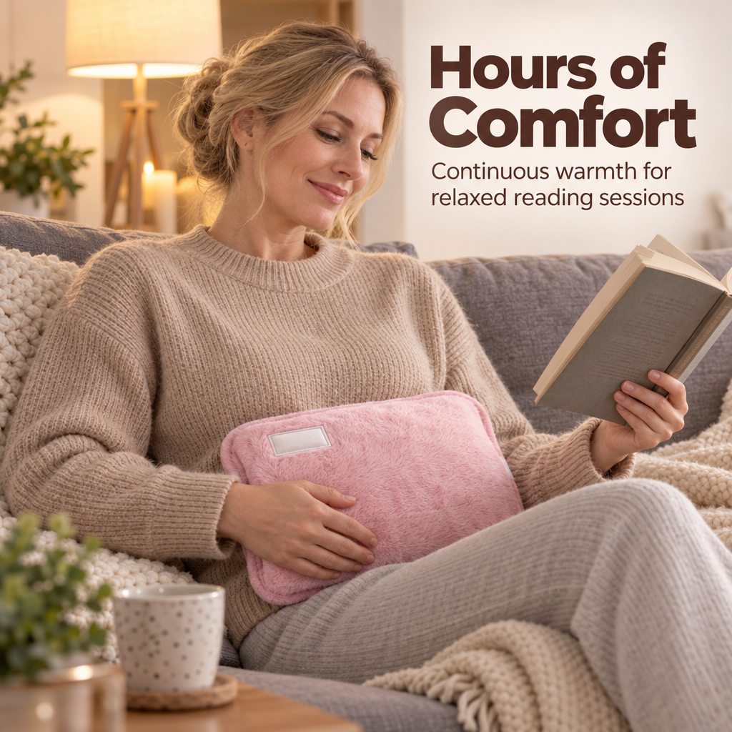 🧸 Rechargeable Electric Hot Water Bottle – Soft Plush Hand Warmer for Cosy Winter Comfort | Devareon®