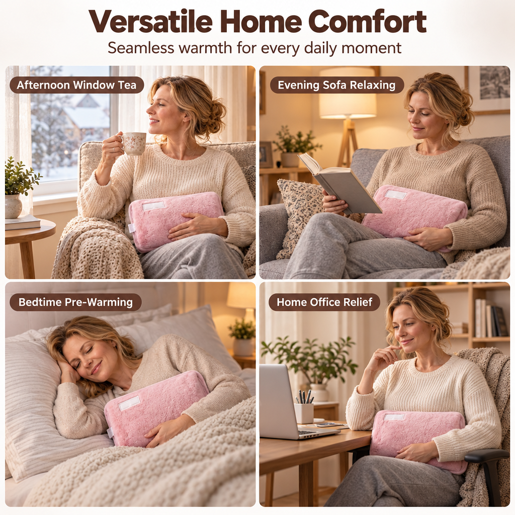 🧸 Rechargeable Electric Hot Water Bottle – Soft Plush Hand Warmer for Cosy Winter Comfort | Devareon®