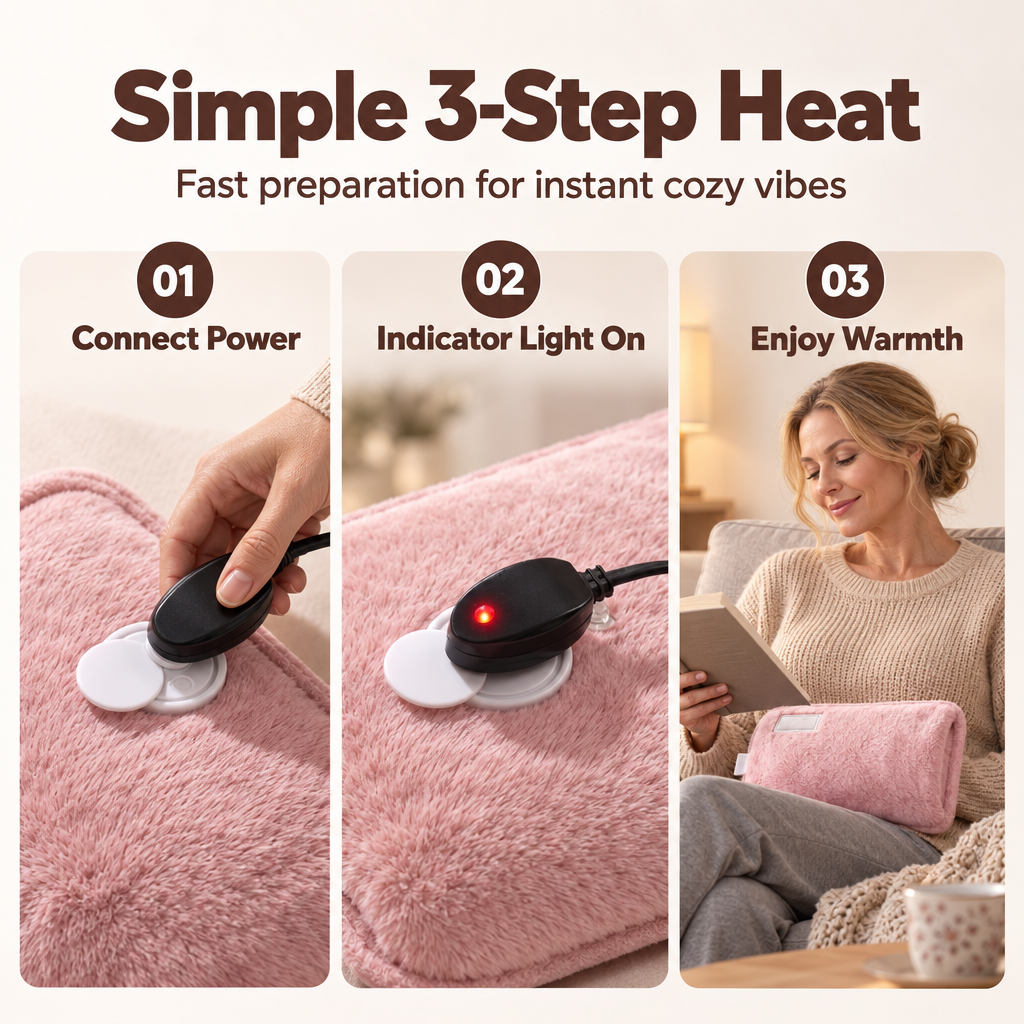 🧸 Rechargeable Electric Hot Water Bottle – Soft Plush Hand Warmer for Cosy Winter Comfort | Devareon®