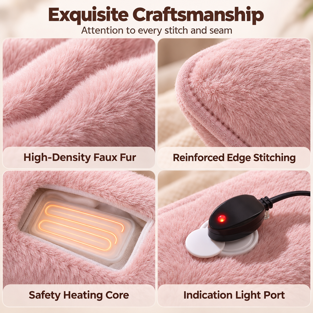 🧸 Rechargeable Electric Hot Water Bottle – Soft Plush Hand Warmer for Cosy Winter Comfort | Devareon®