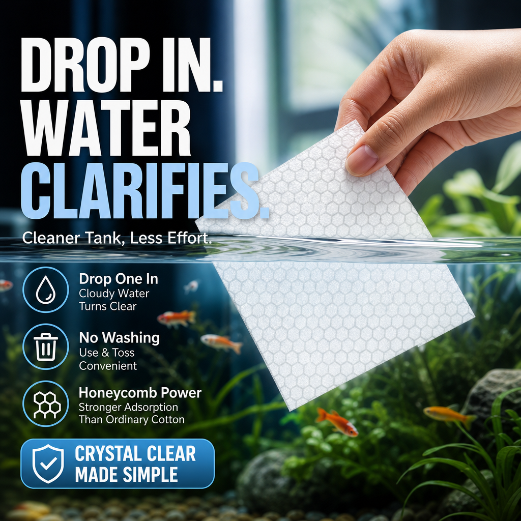 Devareon® 🐠 BUY 1 GET 1 FREE! ✨ AQUARIUM CLARIFYING SHEETS - Crystal Clear Water in 24 Hours