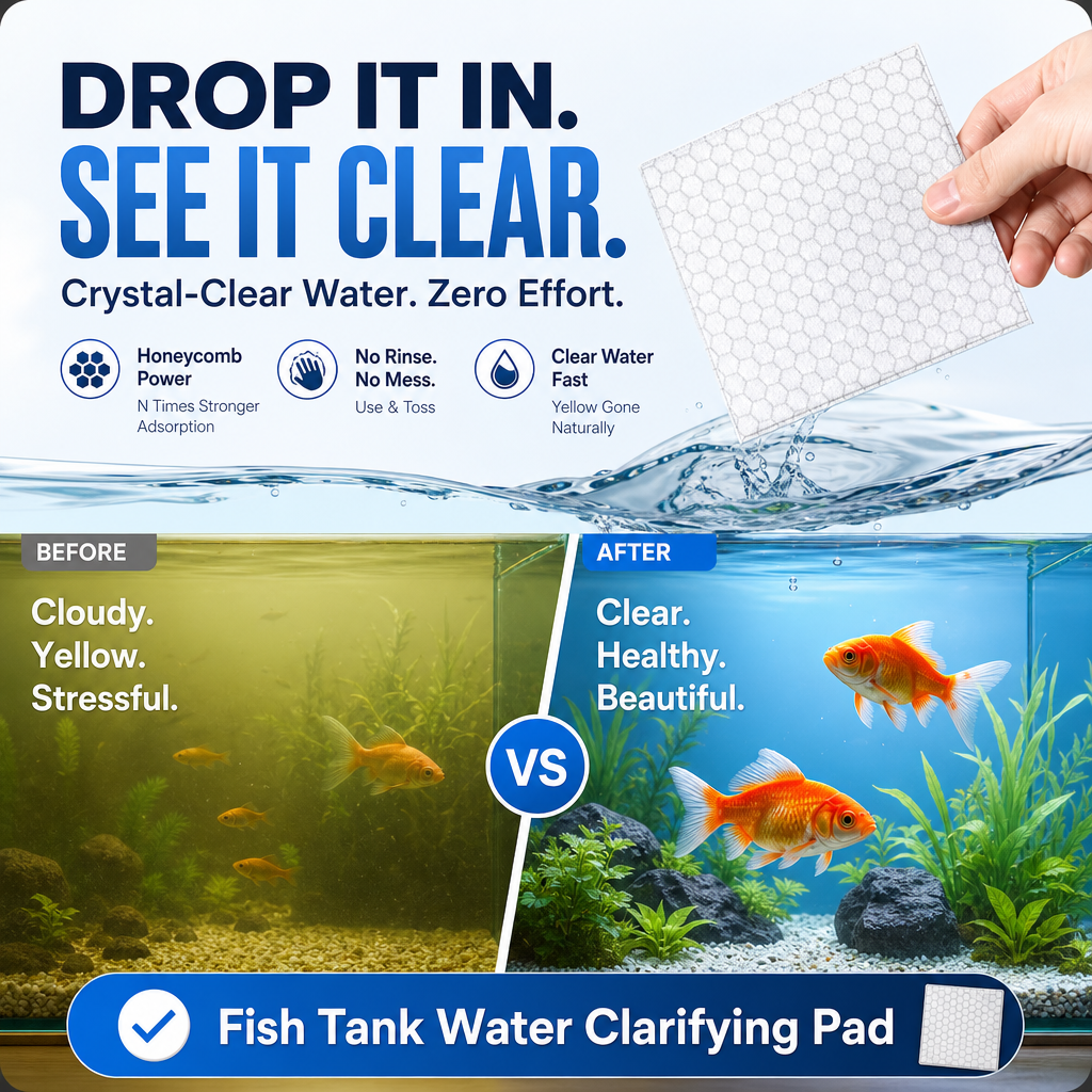 Devareon® 🐠 BUY 1 GET 1 FREE! ✨ AQUARIUM CLARIFYING SHEETS - Crystal Clear Water in 24 Hours