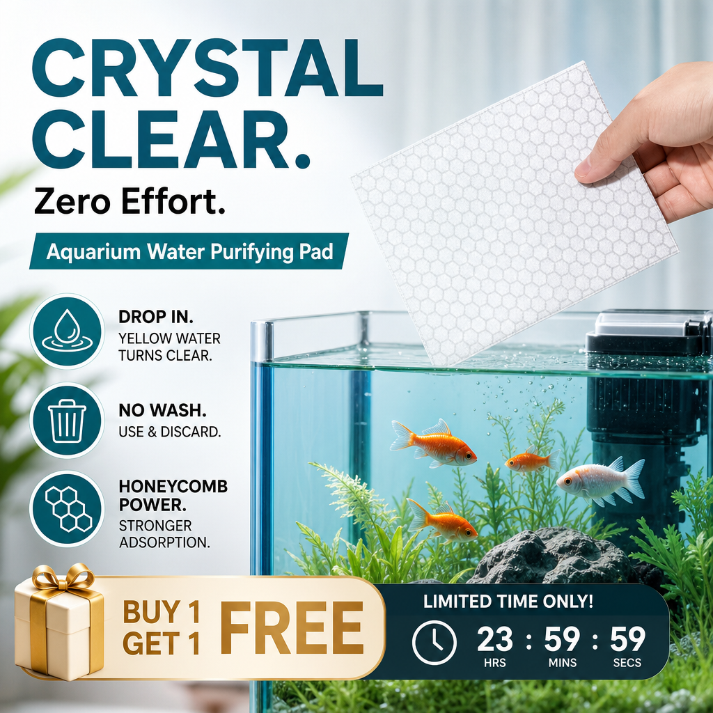 Devareon® 🐠 BUY 1 GET 1 FREE! ✨ AQUARIUM CLARIFYING SHEETS - Crystal Clear Water in 24 Hours