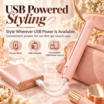 🔥 40% OFF | ✨ 2026 Upgraded 2-in-1 Mini Curling Iron — 🎀 Create Curls & Sleek Styles On the Go | Devareon®