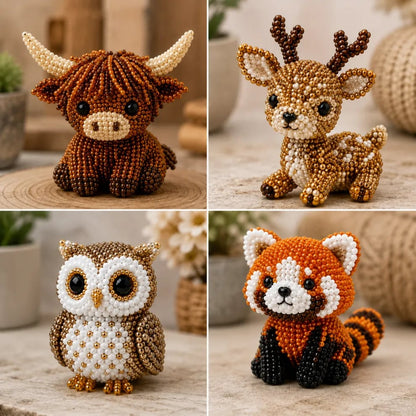 Devareon®🔥Hot Sale - 50% OFF🔥🏆Limited Time Sale 49% OFF🧵✨Petite 3D Beaded Animal Craft Kit