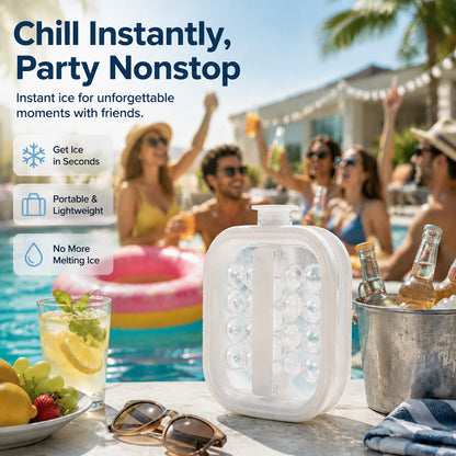 upsell🌞Summer New Hot Selling 40% OFF🎁💦Portable Silicone Ice Ball Kettle for Camping, Beach & Pool Parties🧊---Devareon