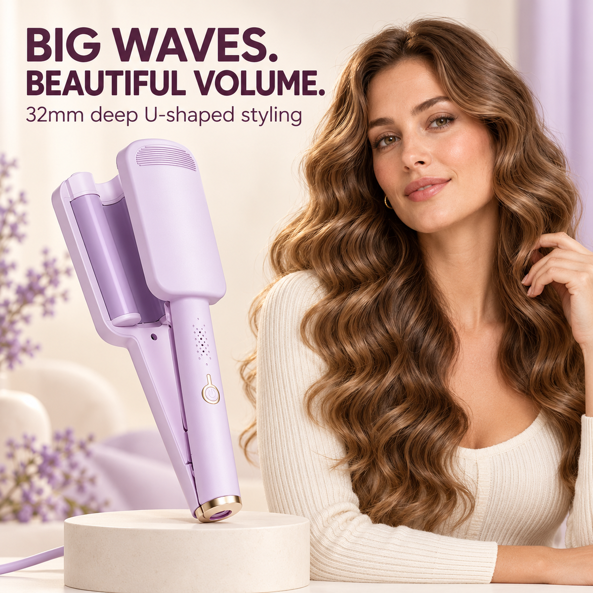 🎉2026 New Arrivals | 42% OFF💥Wavy Curling Iron – Create Effortless, Defined Waves in Seconds | Devareon®