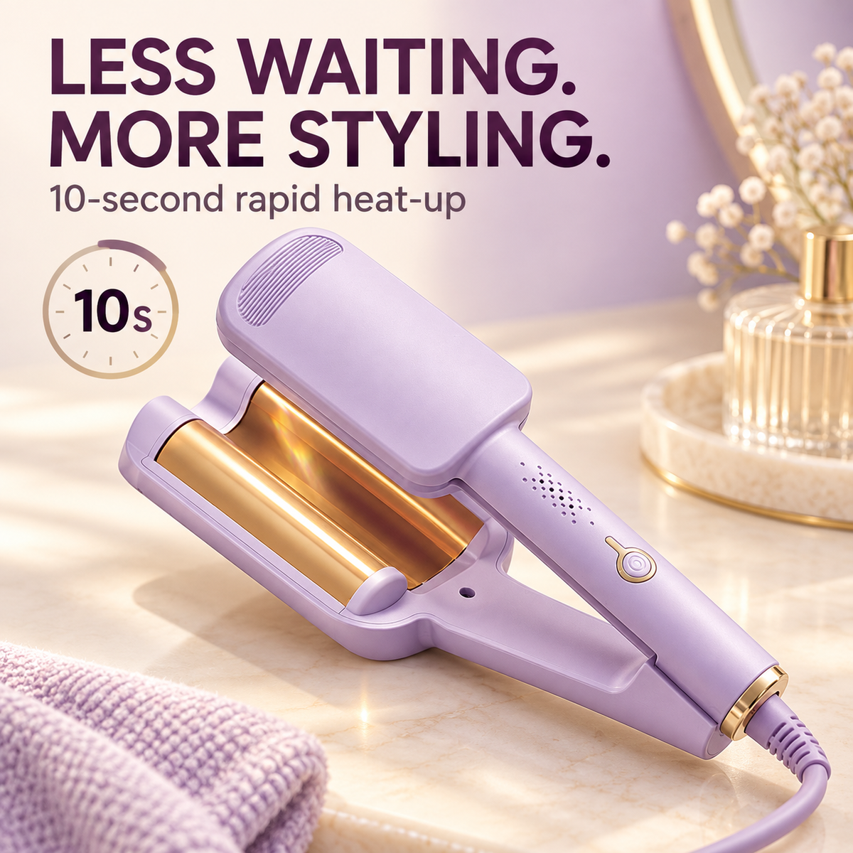 🎉2026 New Arrivals | 42% OFF💥Wavy Curling Iron – Create Effortless, Defined Waves in Seconds | Devareon®