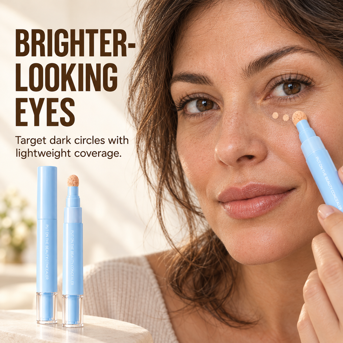 🎉 40% OFF 💙 Multipurpose Concealer Pen – Covers Dark Circles, Blemishes & Acne Marks for a Smooth, Natural-Looking Finish | Devareon®
