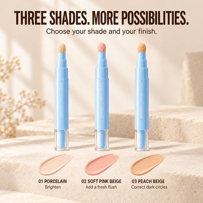 🎉 40% OFF 💙 Multipurpose Concealer Pen – Covers Dark Circles, Blemishes & Acne Marks for a Smooth, Natural-Looking Finish | Devareon®