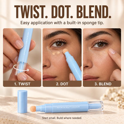 🎉 40% OFF 💙 Multipurpose Concealer Pen – Covers Dark Circles, Blemishes & Acne Marks for a Smooth, Natural-Looking Finish | Devareon®