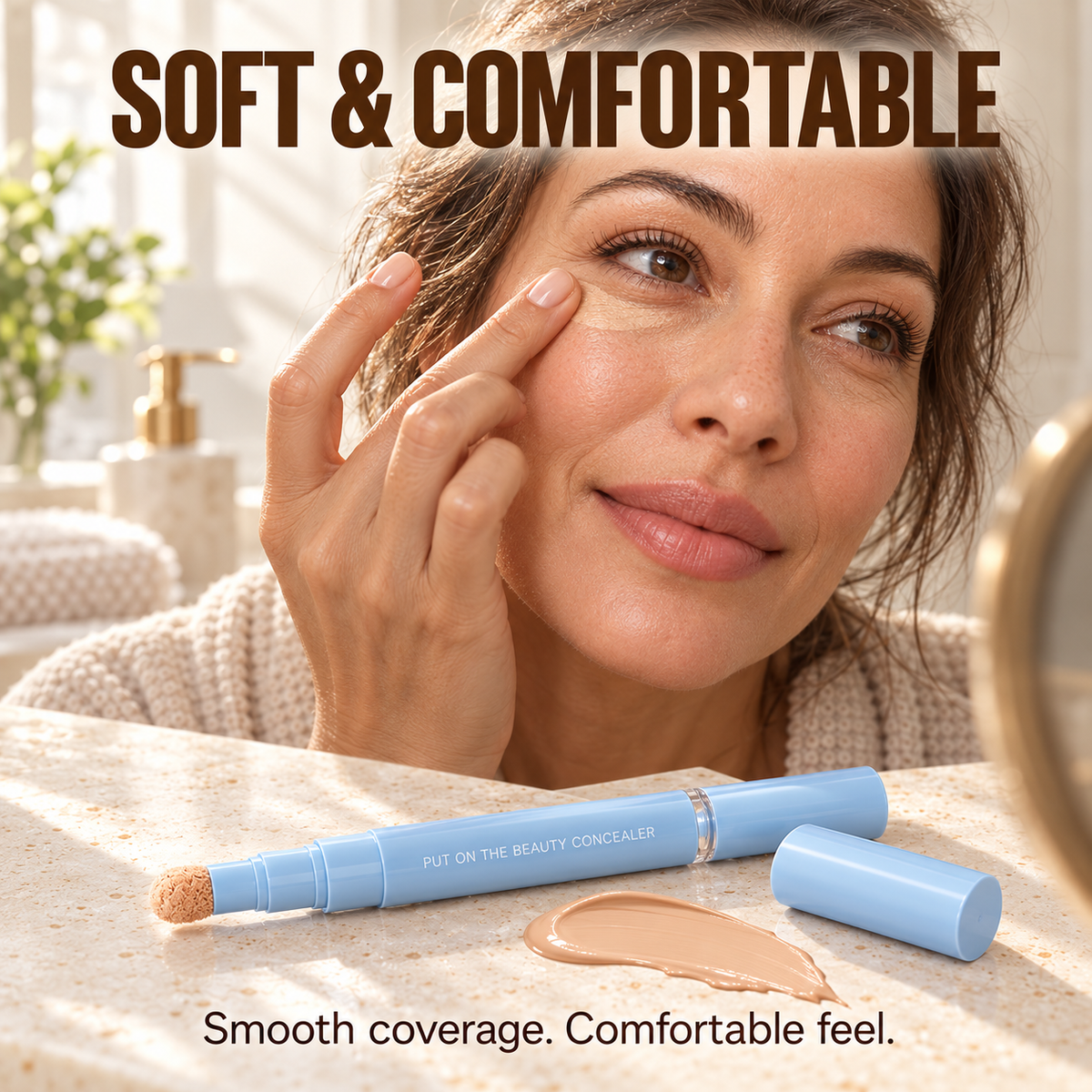 🎉 40% OFF 💙 Multipurpose Concealer Pen – Covers Dark Circles, Blemishes & Acne Marks for a Smooth, Natural-Looking Finish | Devareon®