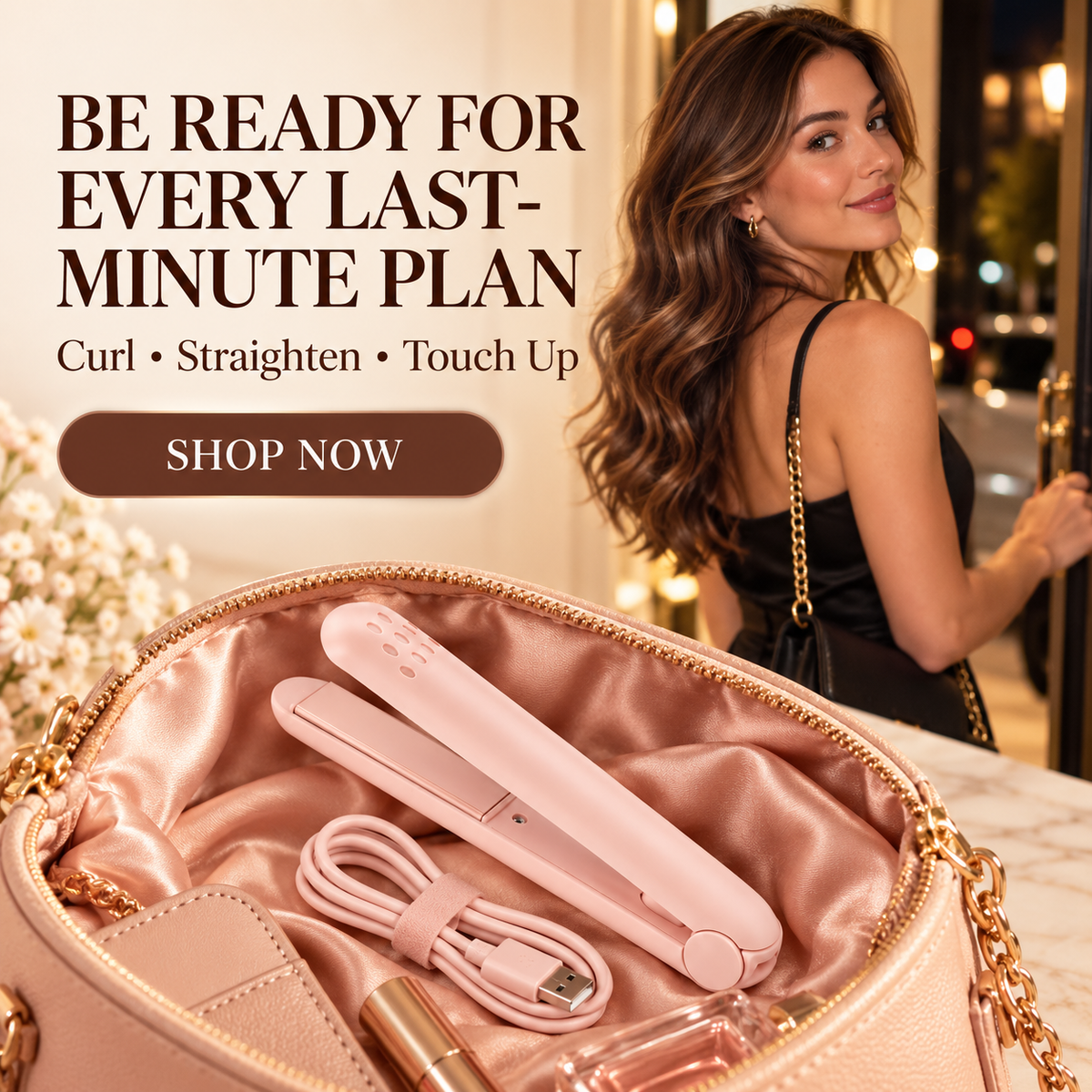 🔥 40% OFF | ✨ 2026 Upgraded 2-in-1 Mini Curling Iron — 🎀 Create Curls & Sleek Styles On the Go | Devareon®