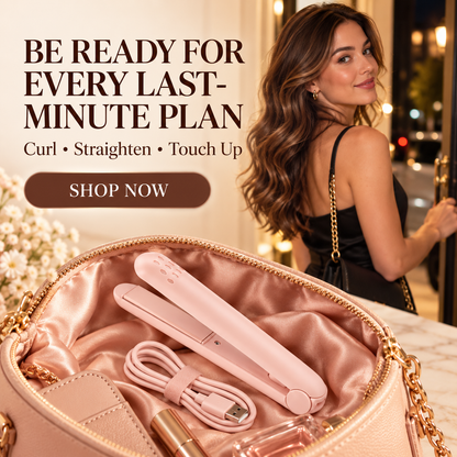 🔥 40% OFF | ✨ 2026 Upgraded 2-in-1 Mini Curling Iron — 🎀 Create Curls & Sleek Styles On the Go | Devareon®