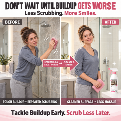 🌸Multi-Purpose Bathroom Cleaner Spray🫧Powerful Dirt & Grime Removal, Less Scrubbing — Shower, Tile & Glass Cleaner | Devareon®