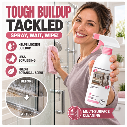 🌸Multi-Purpose Bathroom Cleaner Spray🫧Powerful Dirt & Grime Removal, Less Scrubbing — Shower, Tile & Glass Cleaner | Devareon®