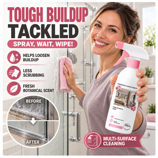 🌸Multi-Purpose Bathroom Cleaner Spray🫧Powerful Dirt & Grime Removal, Less Scrubbing — Shower, Tile & Glass Cleaner | Devareon®