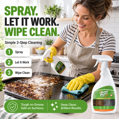 🔥⏳ 40% OFF ✨ 50K+ SOLD! 🏆Heavy Duty Kitchen Degreaser Spray 🍳 Tough Grease Removal, Less Scrubbing — Stovetop, Oven & Range Hood | Devareon®