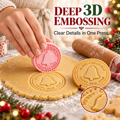 upsell✨🍪Festive Christmas Cookie Mold Set — Perfect for Holiday Baking, Christmas Parties & Homemade Gifts🎅🎁| Devareon®