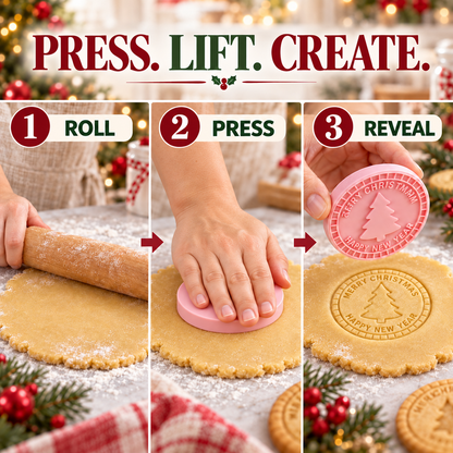 upsell✨🍪Festive Christmas Cookie Mold Set — Perfect for Holiday Baking, Christmas Parties & Homemade Gifts🎅🎁| Devareon®