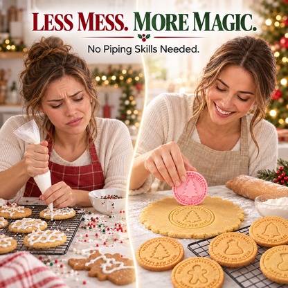 upsell✨🍪Festive Christmas Cookie Mold Set — Perfect for Holiday Baking, Christmas Parties & Homemade Gifts🎅🎁| Devareon®