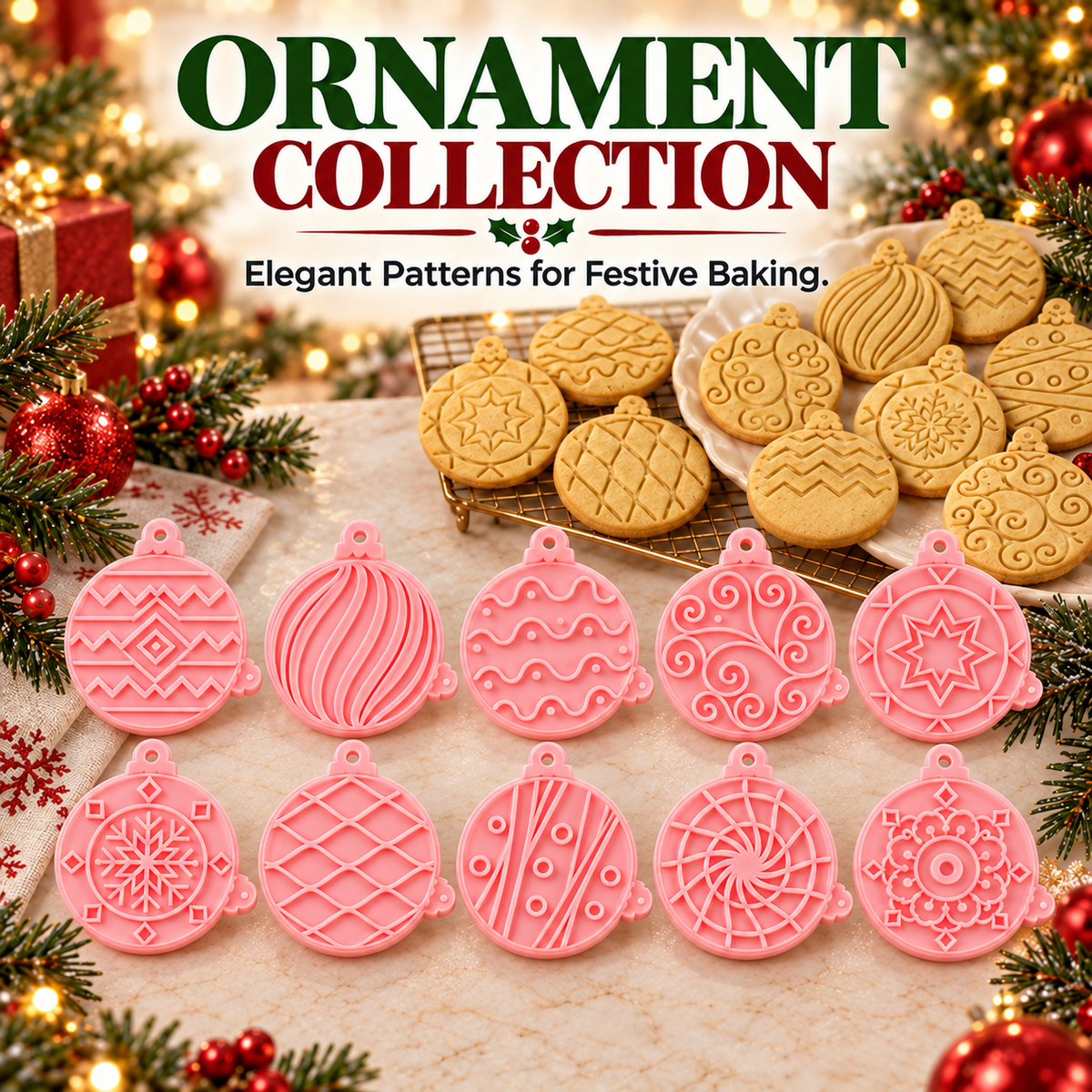 upsell✨🍪Festive Christmas Cookie Mold Set — Perfect for Holiday Baking, Christmas Parties & Homemade Gifts🎅🎁| Devareon®