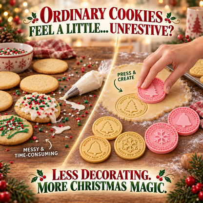 upsell✨🍪Festive Christmas Cookie Mold Set — Perfect for Holiday Baking, Christmas Parties & Homemade Gifts🎅🎁| Devareon®