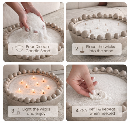 Pearl Sand Candle by Devareon®