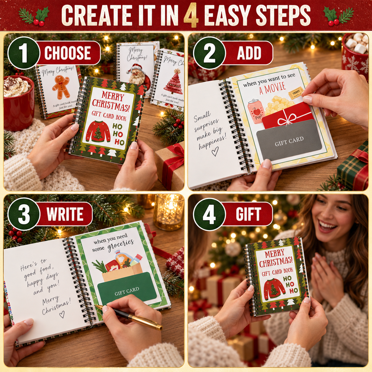 🎁40% OFF🎄Christmas Gift Surprise Book — Turn Gift Cards Into Memorable Gifts | Devareon®