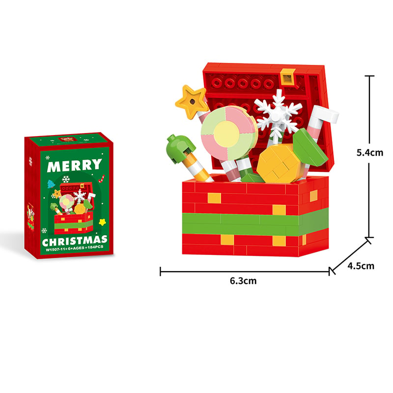 🧩🎅 Christmas Countdown Sale!🎁40% OFF | 🎄12-Piece Mini Christmas Building Blocks Set | 12 Festive Designs to Build Together & Display at Home 🧱| Devareon®