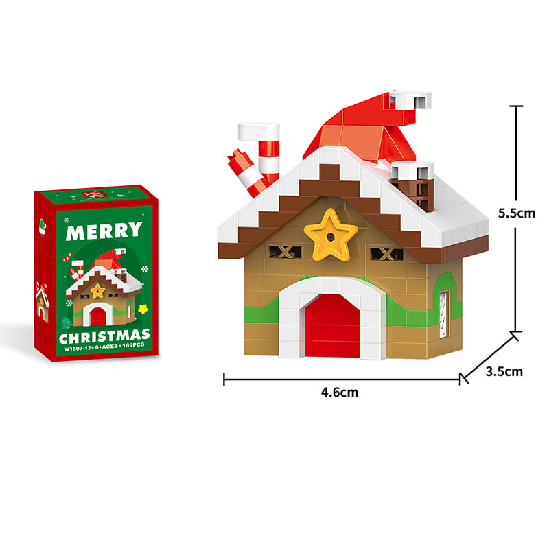 🧩🎅 Christmas Countdown Sale!🎁40% OFF | 🎄12-Piece Mini Christmas Building Blocks Set | 12 Festive Designs to Build Together & Display at Home 🧱| Devareon®