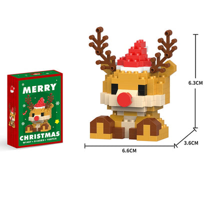 🧩🎅 Christmas Countdown Sale!🎁40% OFF | 🎄12-Piece Mini Christmas Building Blocks Set | 12 Festive Designs to Build Together & Display at Home 🧱| Devareon®