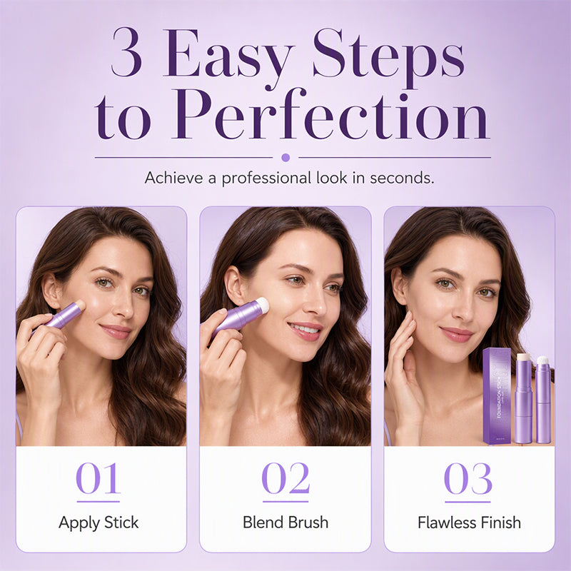 upsell✨2-in-1 Foundation Stick with Built-in Brush | Devareon®