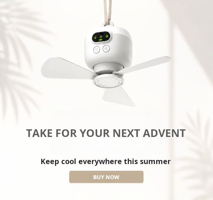 Devareon®⏳🔥LIMITED-TIME 50% OFF! 🌬️ Rechargeable Ceiling Fan with LED Light – Cool & Bright Anywhere ✨