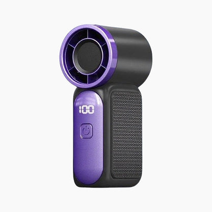 Devareon®🥳2026 HOT SALE🥳50K+ SOLD!❄️  Turbo Handheld Fan – 16900 RPM, 6 speeds, LED display. 3000mAh battery, 10.7hrs cooling. Pocket‑sized power!