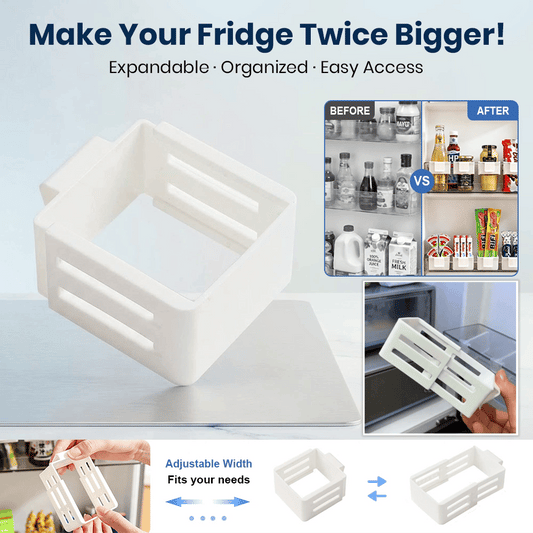 Devareon® Adjustable Fridge Organizer Divider