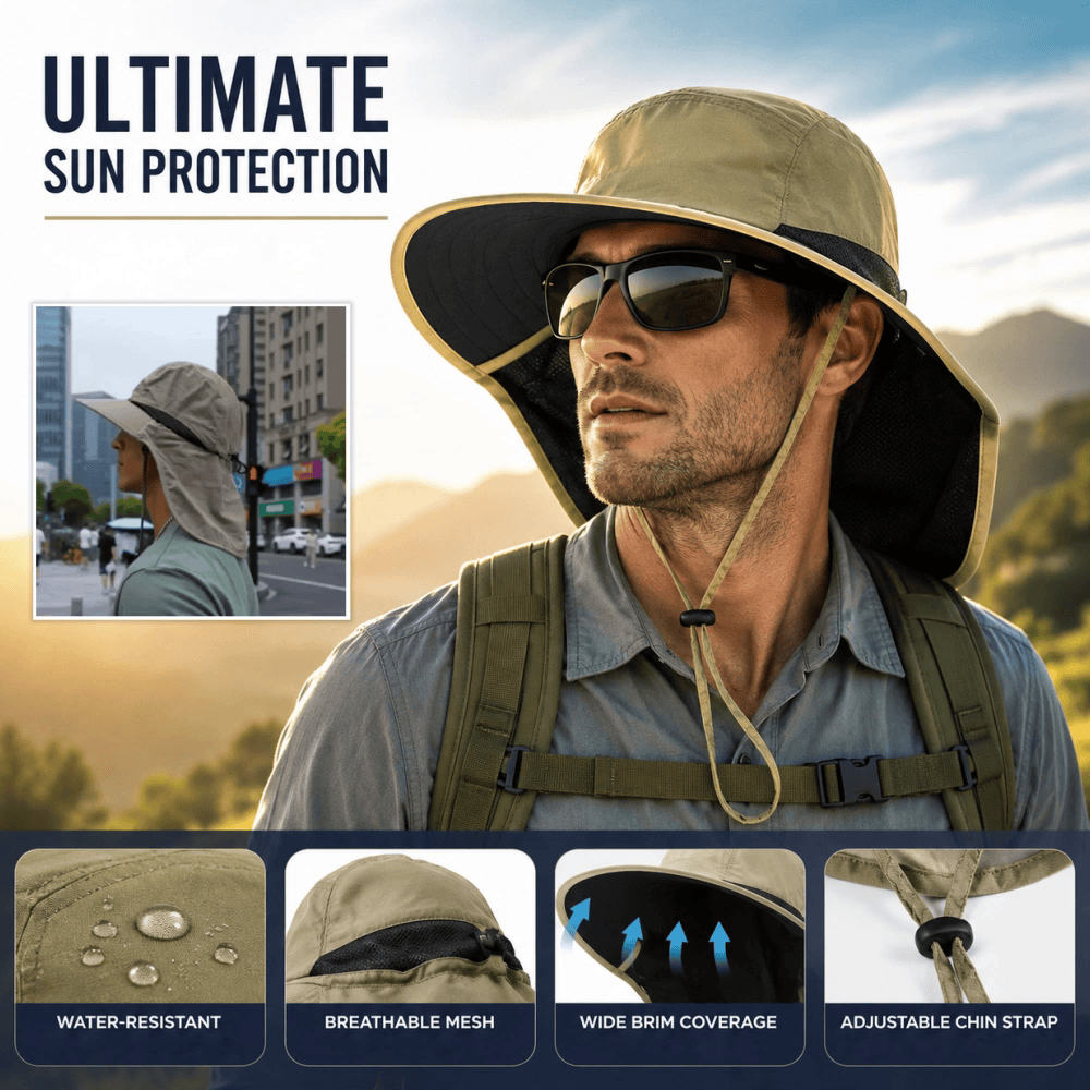 Devareon® 🧢 40% OFF NOW! 🌞 Unisex Foldable Bucket Hat – UPF 50+ Sun Protection & Breathable – Adjustable & Packable for Outdoor 🏕️