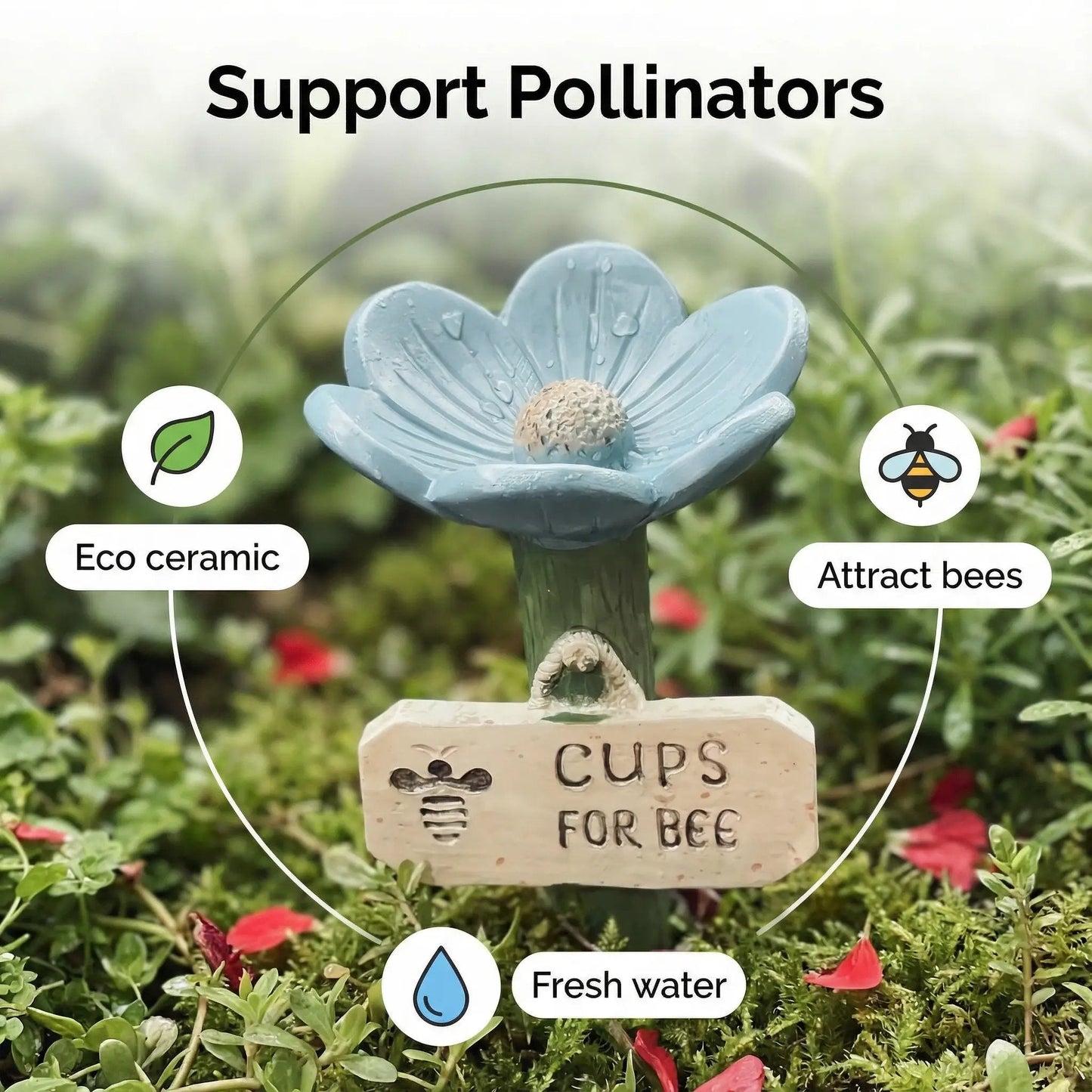 🐝Flower-Shaped Bee Watering Station💧 -Devareon®
