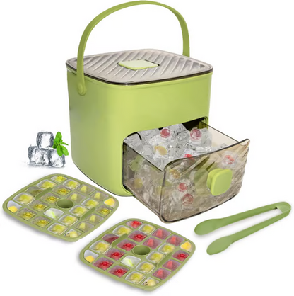 Devareon®🧊Portable Ice Maker with Lid and Storage Box (48 cubes)